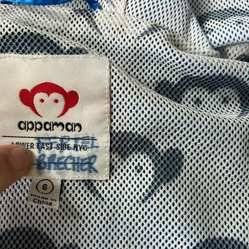Appaman blue logo windbreaker jacket
